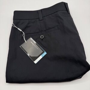 Nike Golf Shorts Men's 36 Black Dri-FIT‎ Pleated Staff Golf Performance